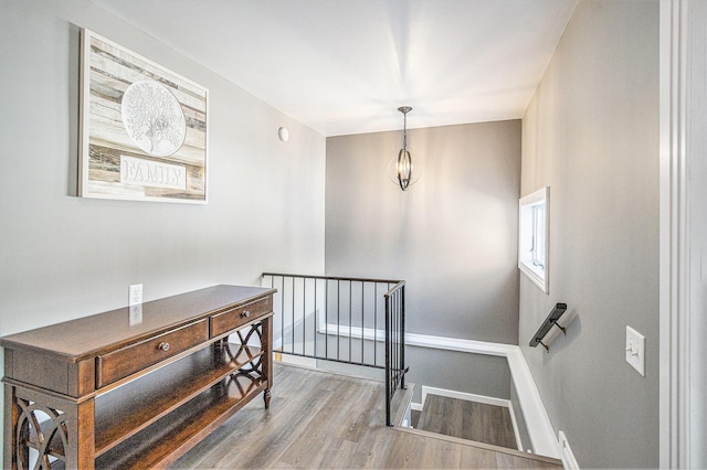 interior space featuring hardwood / wood-style flooring