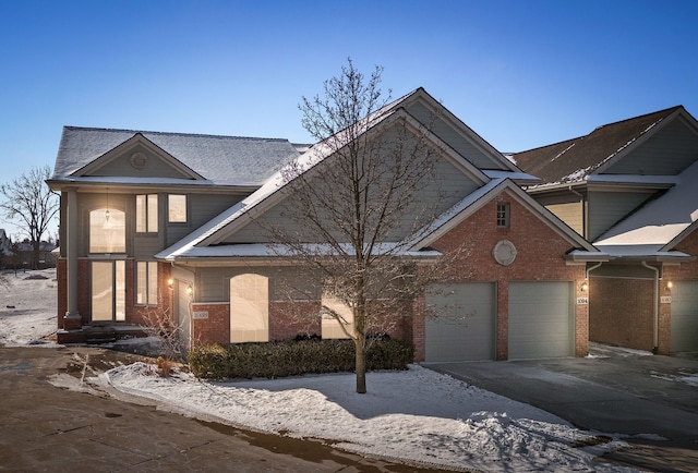 front facade featuring a garage