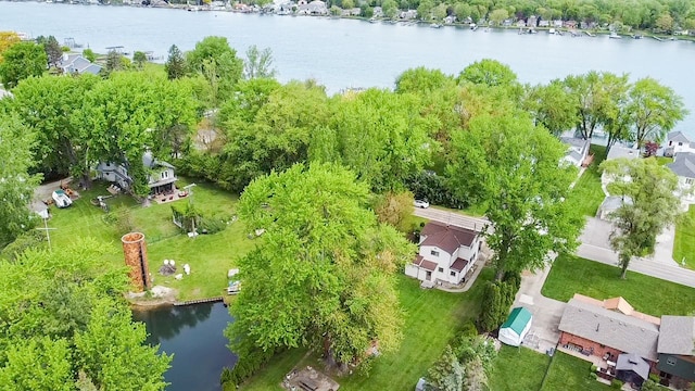 1397 N Channel Dr, Harsens Island, MI 48028 - drone / aerial view of a nearby body of water