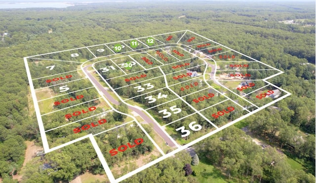 6001 Savannah Way Unit 36, Muskegon, MI 49442 - view of property location featuring a forest and property boundaries highlighted