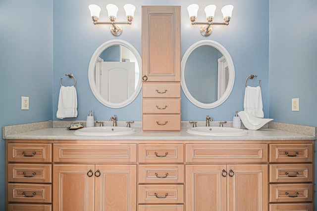 bathroom featuring vanity