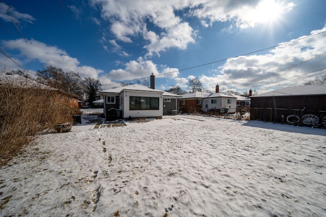 view of rear view of property