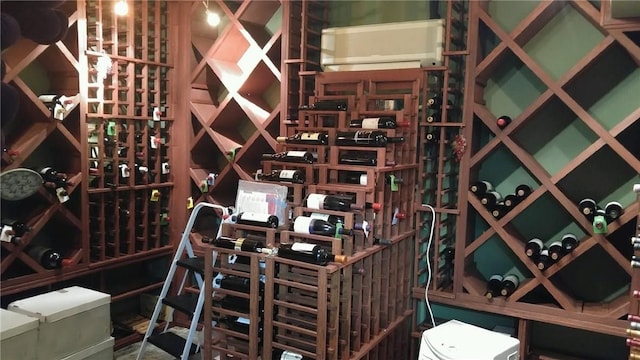 view of wine room