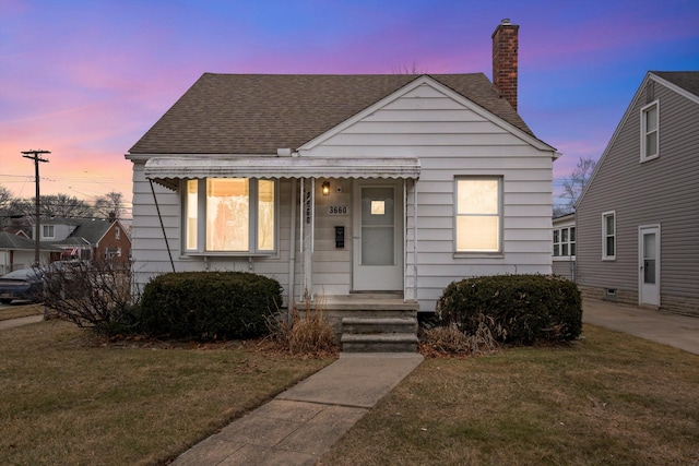 bungalow with a yard