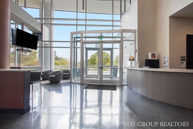 reception featuring french doors