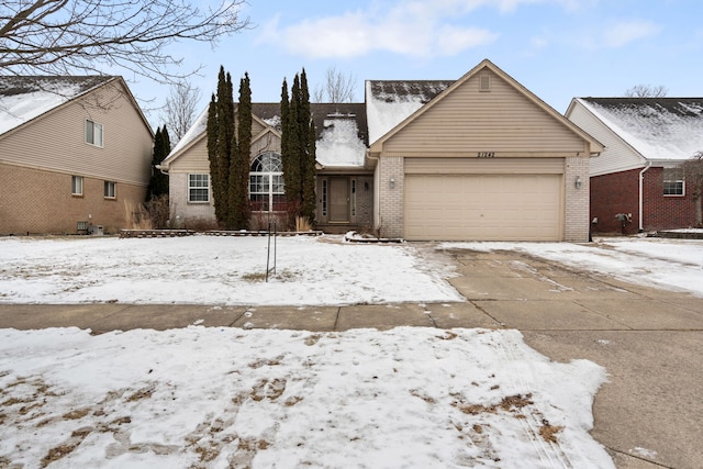 view of front of house featuring a garage