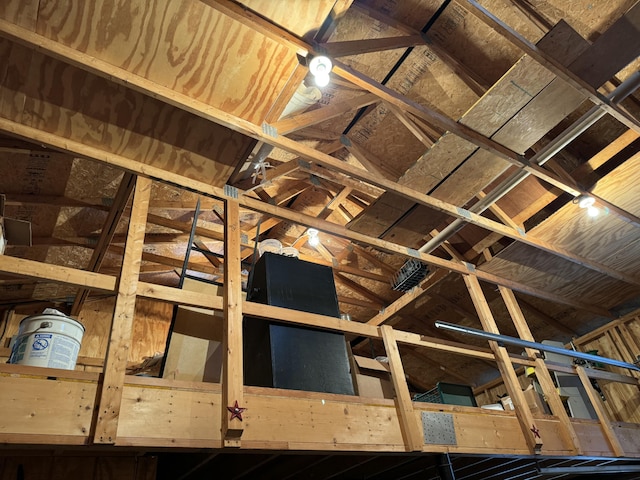 view of attic