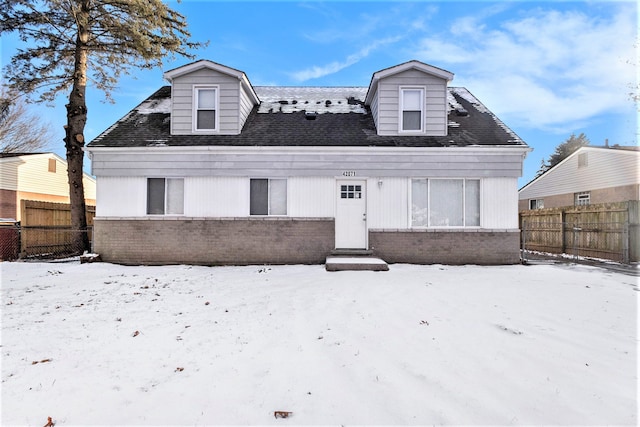 view of front of home