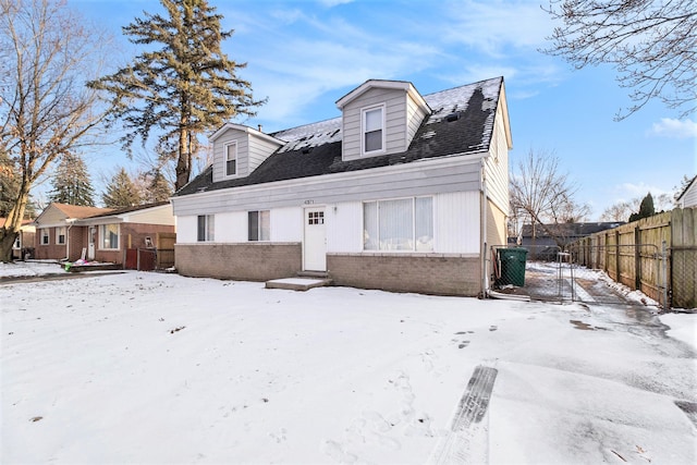 view of cape cod-style house