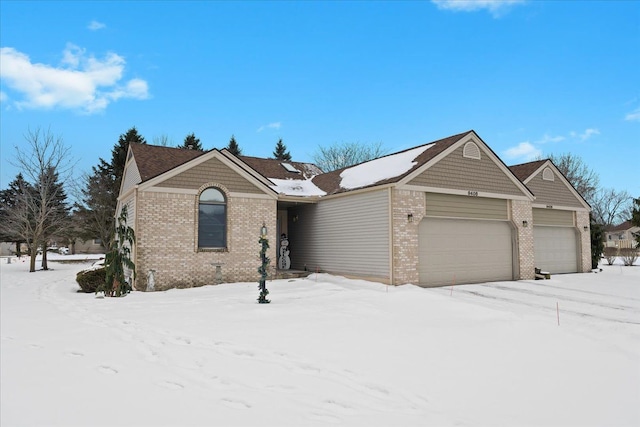 ranch-style house with a garage