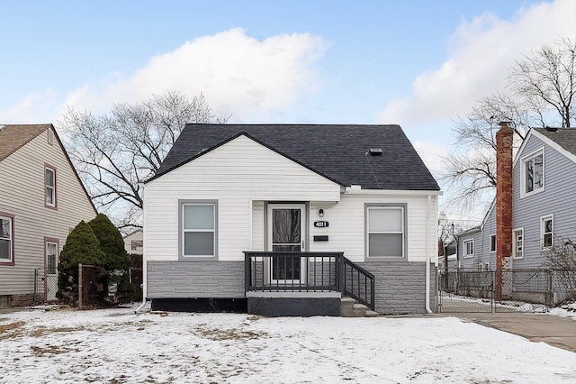 view of bungalow-style house