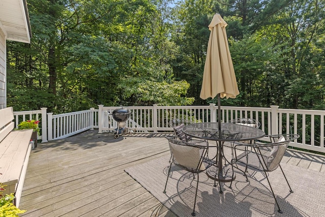 view of wooden terrace