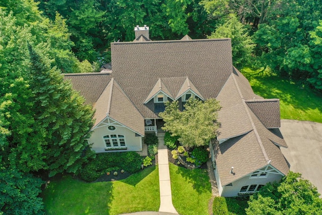 birds eye view of property