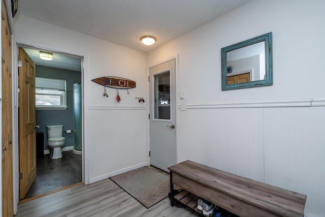 interior space featuring light hardwood / wood-style flooring