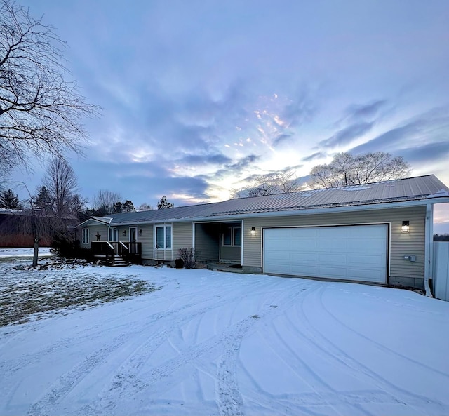 ranch-style house with a garage