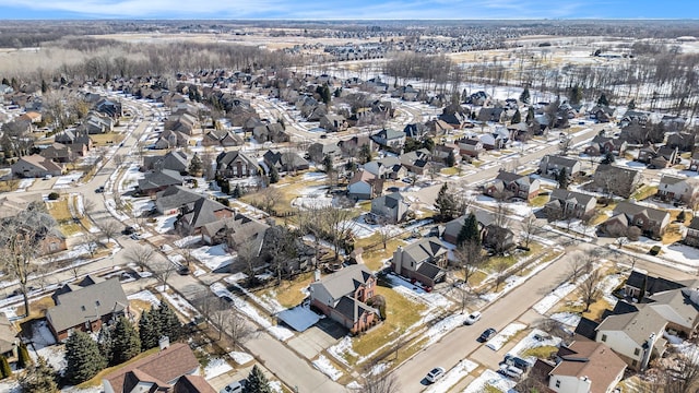 birds eye view of property featuring a residential view