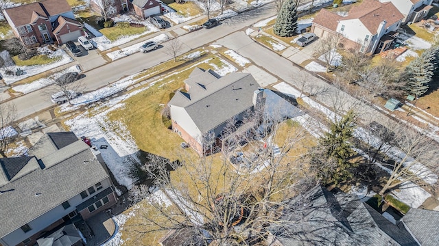 drone / aerial view featuring a residential view