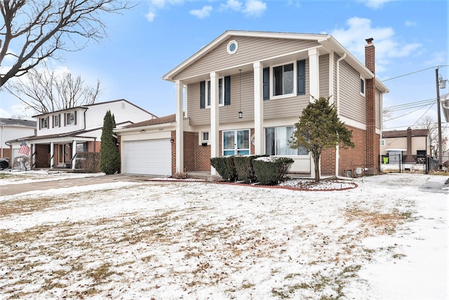 view of front of house featuring a garage