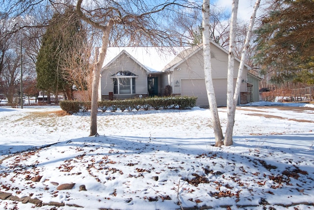 view of front of house featuring a garage