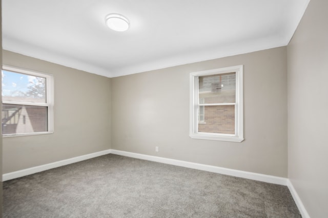 unfurnished room with carpet