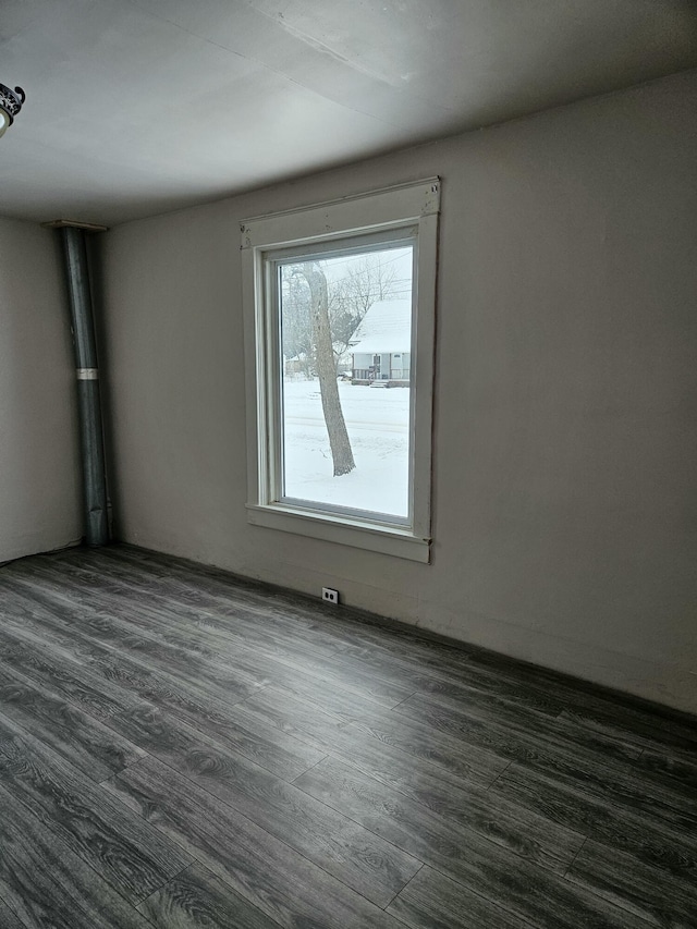 445 Colfax St, Cadillac, MI 49601 - empty room featuring dark wood-type flooring