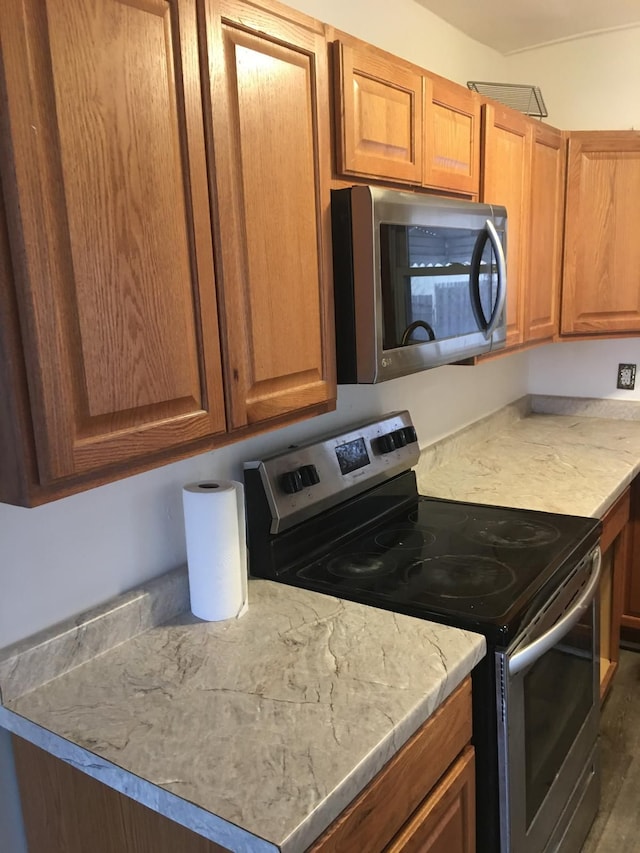 kitchen featuring appliances with stainless steel finishes