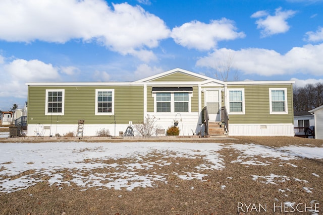 view of manufactured / mobile home