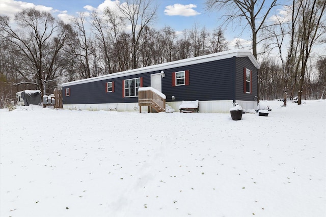 view of manufactured / mobile home