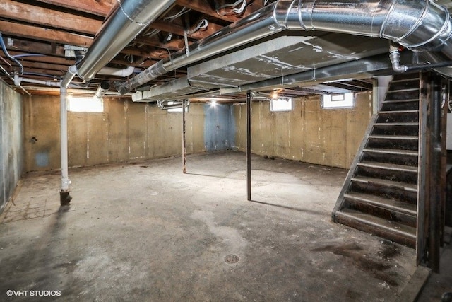 view of basement