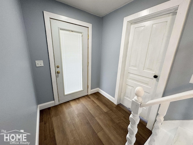 entrance foyer featuring hardwood / wood-style floors