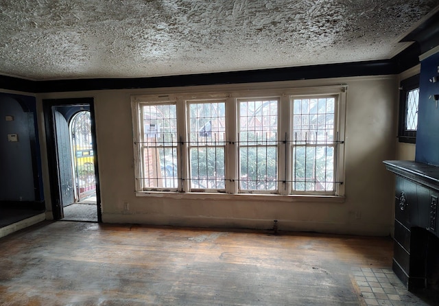 interior space with hardwood / wood-style flooring