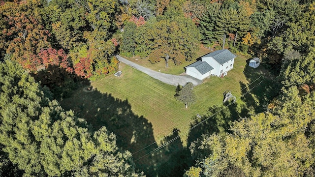 drone / aerial view featuring a rural view