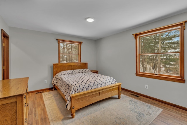 bedroom featuring hardwood / wood-style flooring