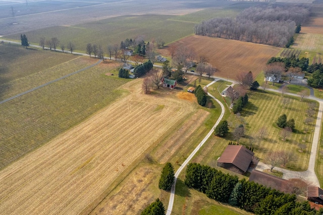 6735 S Scottdale Rd, Berrien Springs, MI 49103 - bird's eye view featuring a rural view