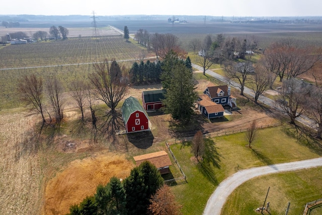 6735 S Scottdale Rd, Berrien Springs, MI 49103 - aerial view with a rural view