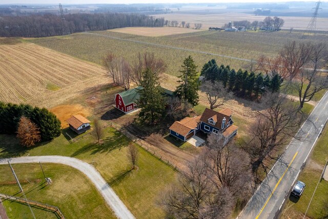 6735 S Scottdale Rd, Berrien Springs, MI 49103 - drone / aerial view with a rural view