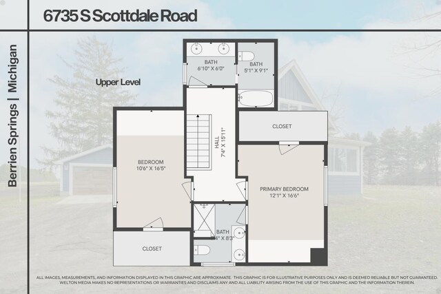 6735 S Scottdale Rd, Berrien Springs, MI 49103 - view of layout