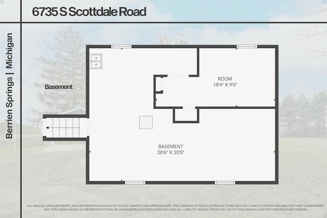 6735 S Scottdale Rd, Berrien Springs, MI 49103 - plan