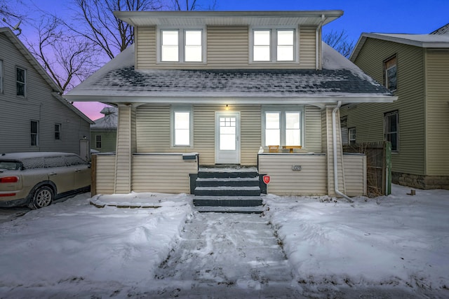 view of front of house with covered porch