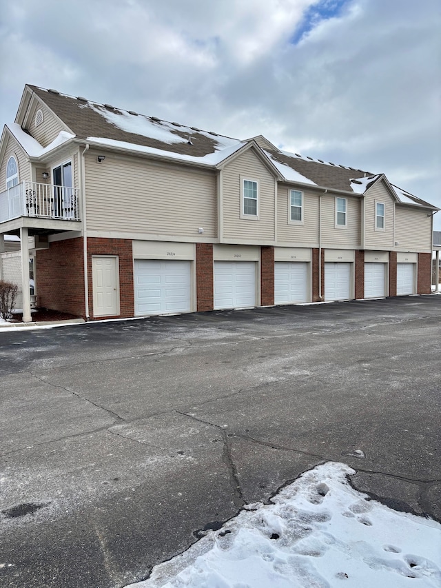 view of snowy exterior