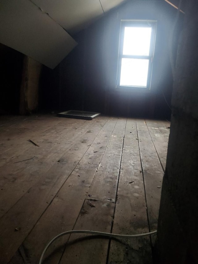 bonus room with lofted ceiling