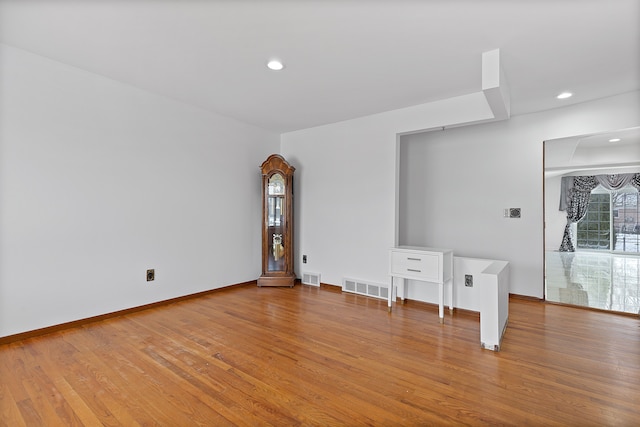 interior space featuring hardwood / wood-style floors