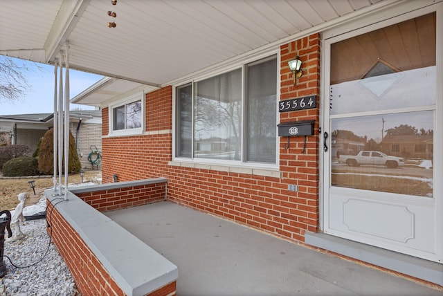 exterior space featuring a porch