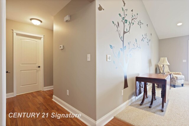 100 Tuscany Cir, Saginaw, MI 48603 - corridor featuring baseboards and wood finished floors