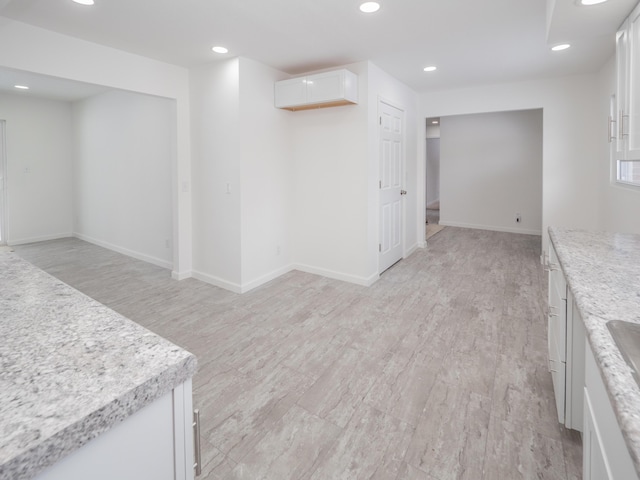 interior space featuring light wood-type flooring