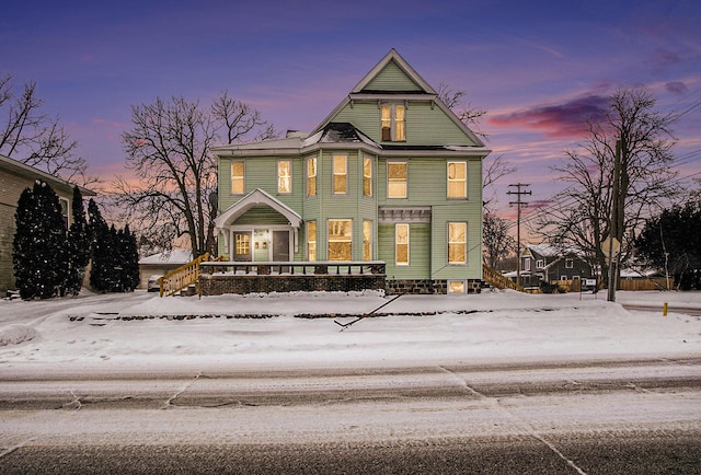 view of victorian home