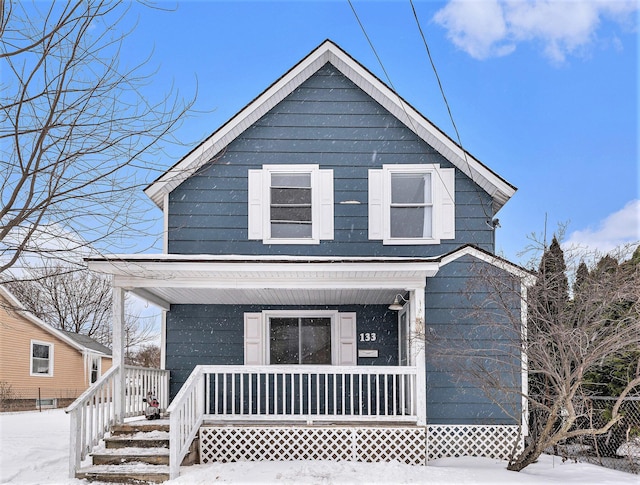 view of front of home