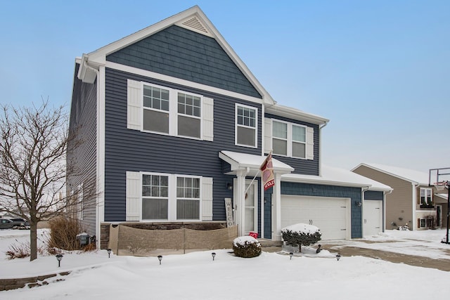 view of front of home featuring an attached garage