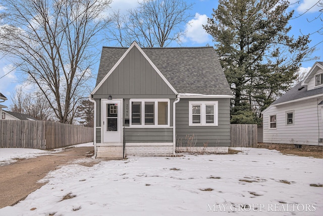 view of bungalow-style house