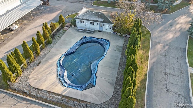 1754 Fort St Unit 18, Trenton, MI 48183 - view of swimming pool with a patio, fence, and a fenced in pool